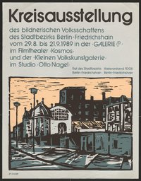 Ausstellungswerbung: "Kreisausstellung" vom 29. August bis zum 21. September 1989