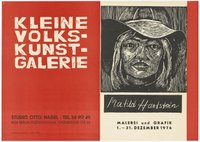 Ausstellungswerbung: "Matild Hartstein. Malerei und Grafik" vom 01. bis zum 31. Dezember 1976