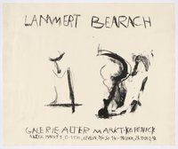 Ausstellungsplakat: Lammert und Bearach, Galerie Alter Markt Köpenick 1992