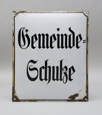 Schild "Gemeinde-Schulze"