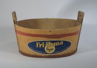 Margarine-Behälter aus Presspappe, von der Firma "Fri-Homa"