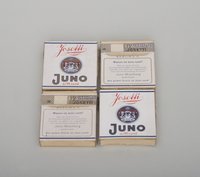 Vier Packungen "Juno Zigaretten" von "Josetti"