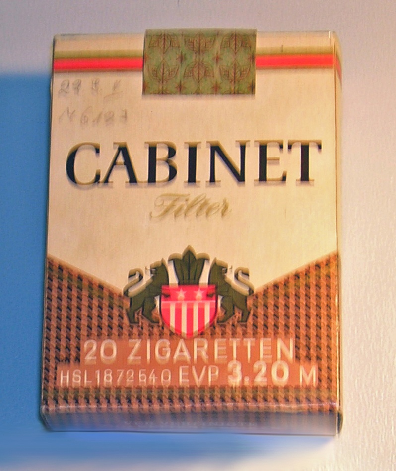 Zigarettenschachtel Der Marke Cabinet Museum Pankow Museum
