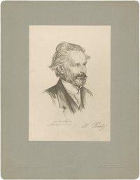 Riehl, Alois (1844–1924), Philosoph (Zeichnung von Ismael Gentz)