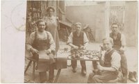Küstrin [Kostrzyn nad Odrą]: Schusterwerkstatt um 1912