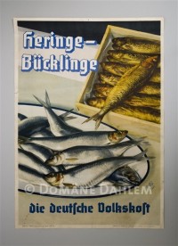 Plakat "Heringe - Bücklinge die deutsche Volkskost"