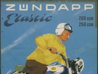Plakat: Zündapp Elastic 200 ccm, 250 ccm, Werbeplakat