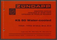 Ersatzteilliste: Ersatzteil-Katalog für KS 50 Water-cooled Typen 517-50 LO, 50 LA, 52 LO, Heft